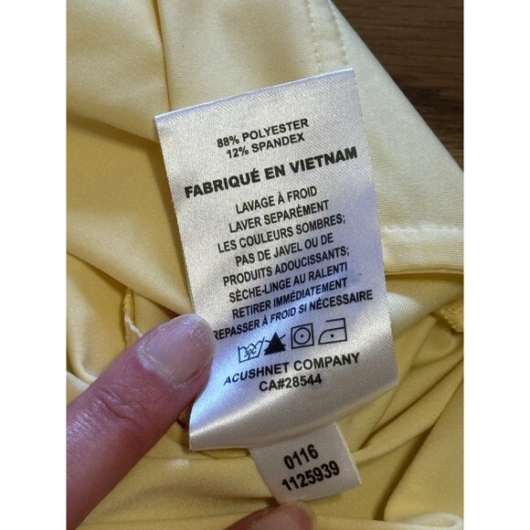 FootJoy Polo Shirt 2XL XXL Yellow Athletic Performance Outdoor Golfer Preppy Men - Picture 10 of 13